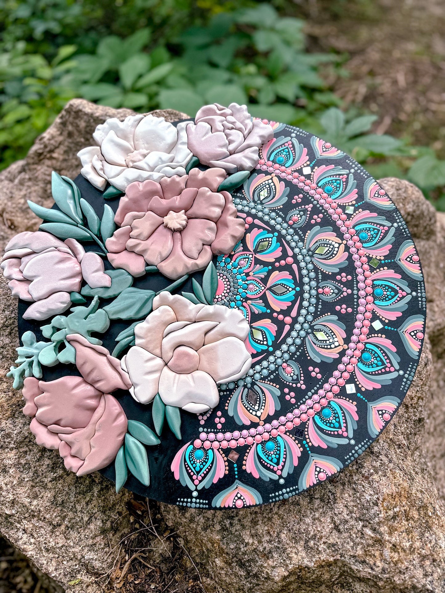 Large 20” Floral Mandala Limited Edition