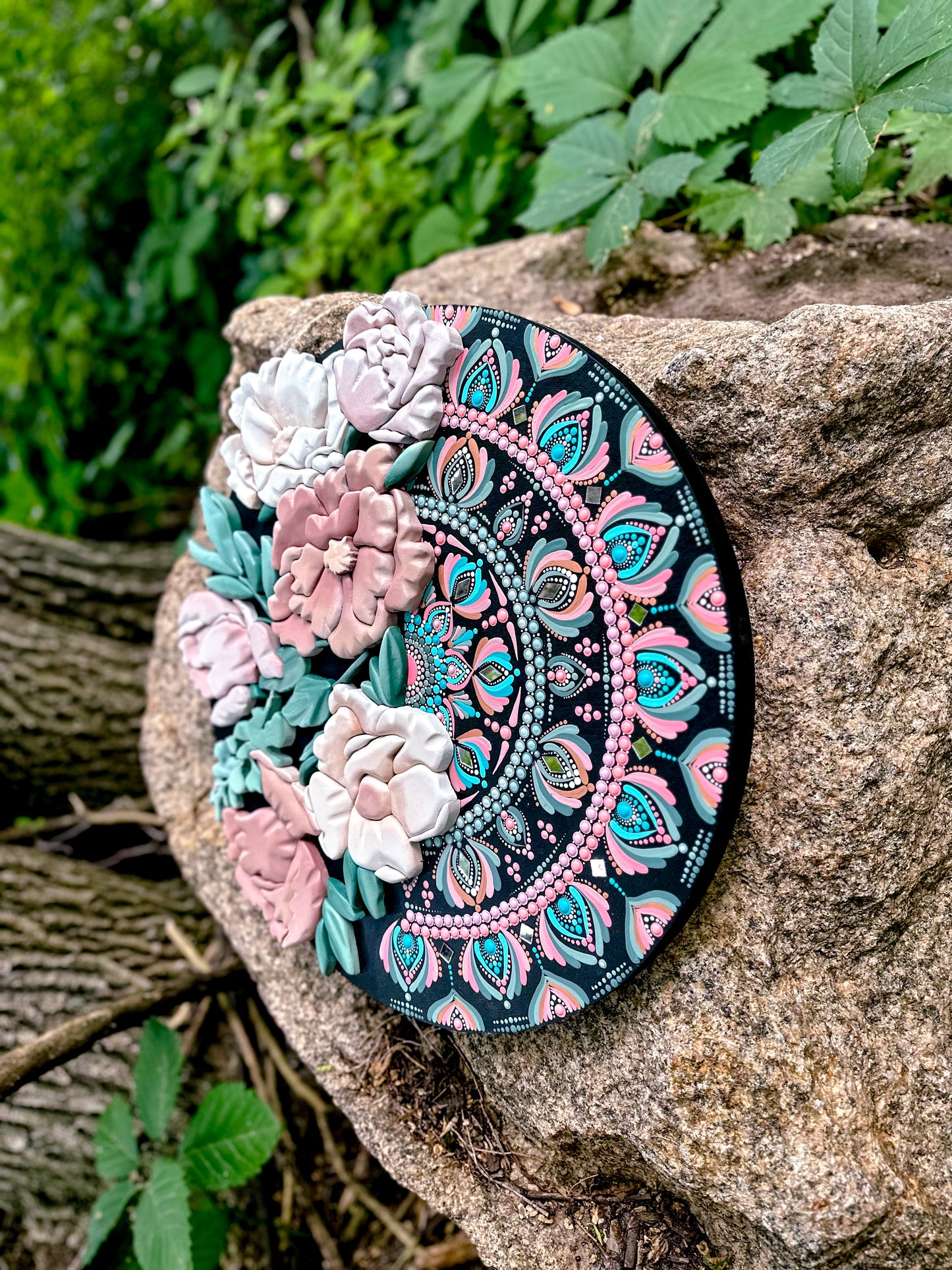 Large 20” Floral Mandala Limited Edition