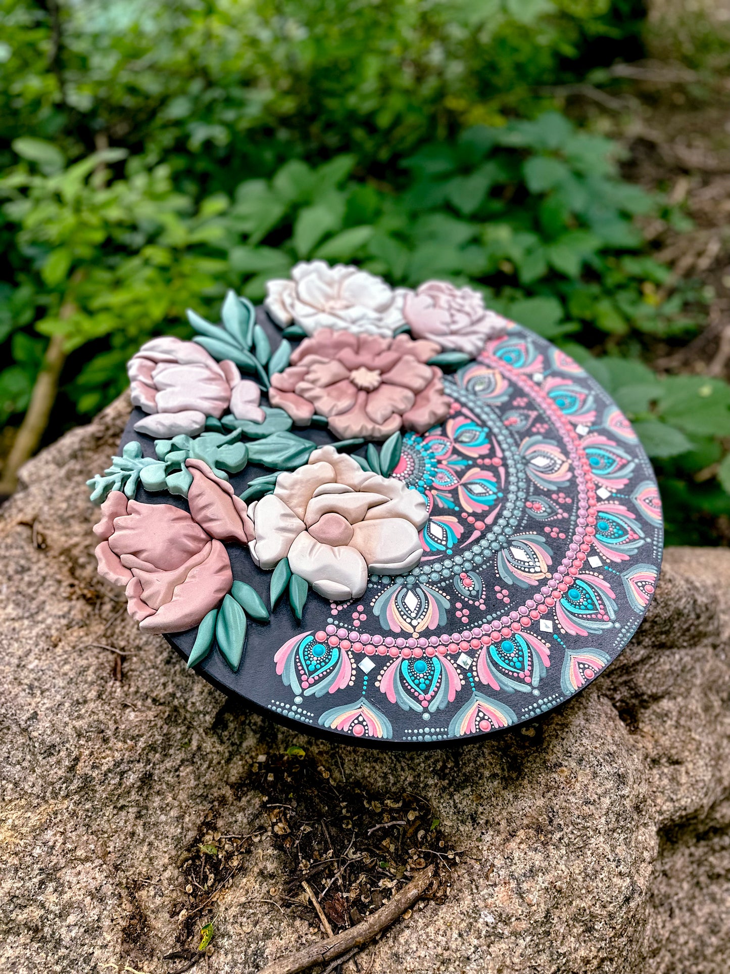 Large 20” Floral Mandala Limited Edition