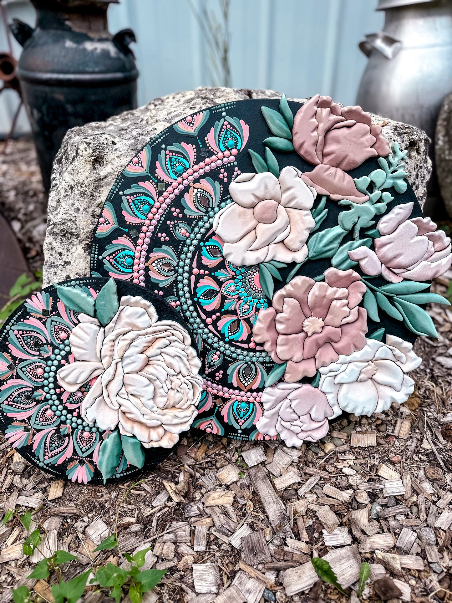 Large 20” Floral Mandala Limited Edition